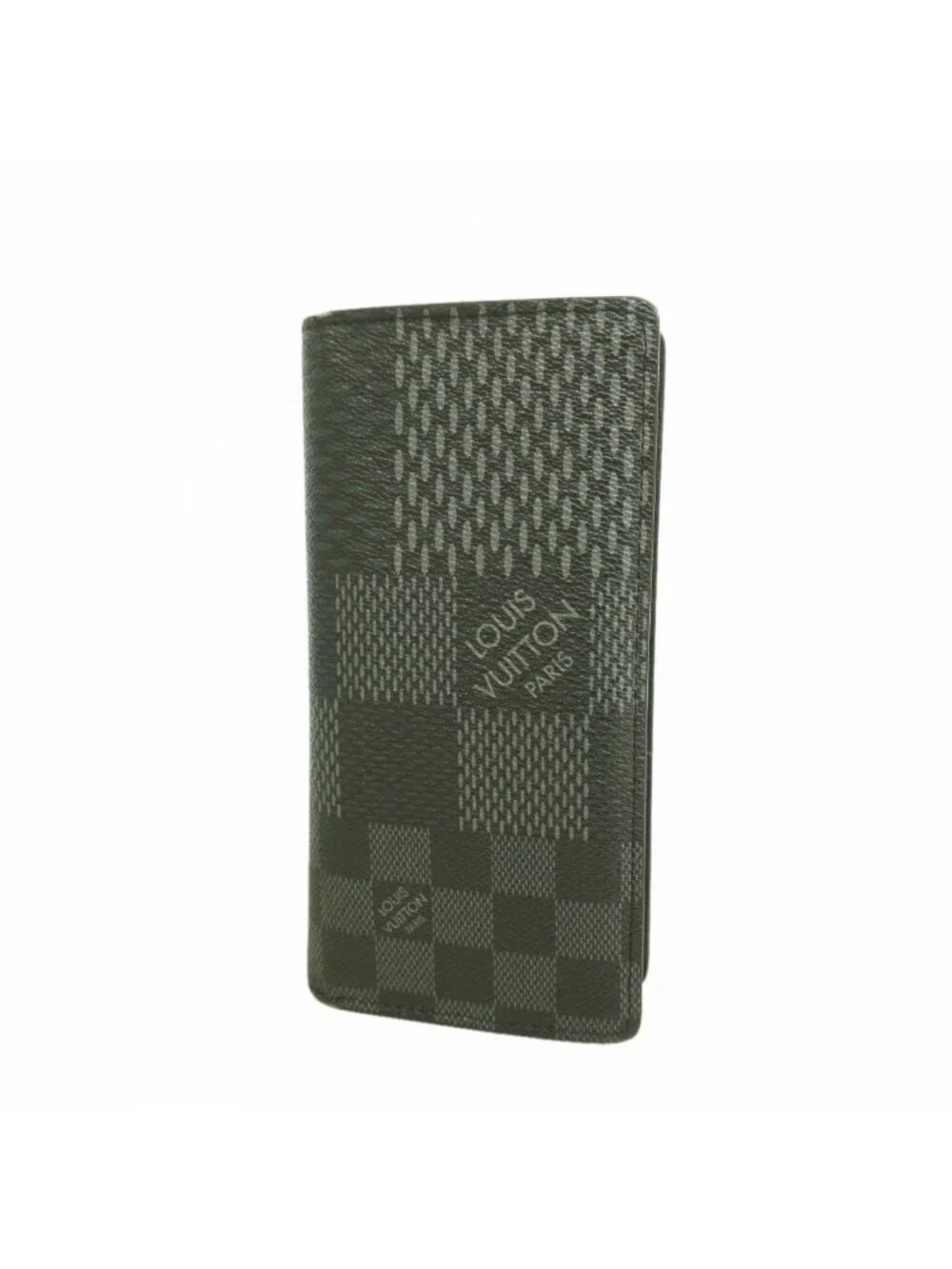 Louis Vuitton Wallet Damier Graphite Portefeuille Brazza NM Black